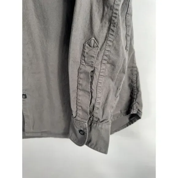 Mika Jaymes Men's Medium Gray Long Sleeve Button Down Shirt‎